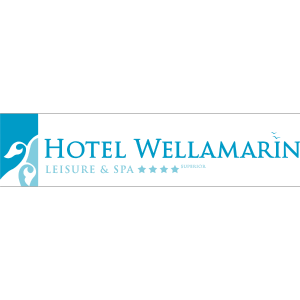 Hotel Wellamarin logó – négycsillagos superior wellness- és konferenciaszálloda közvetlenül a Balaton déli partján, Zamárdiban.