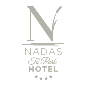 Nádas Tó Park Hotel logó – családbarát wellness-szálloda a Vasad környéki tó és park mellett.